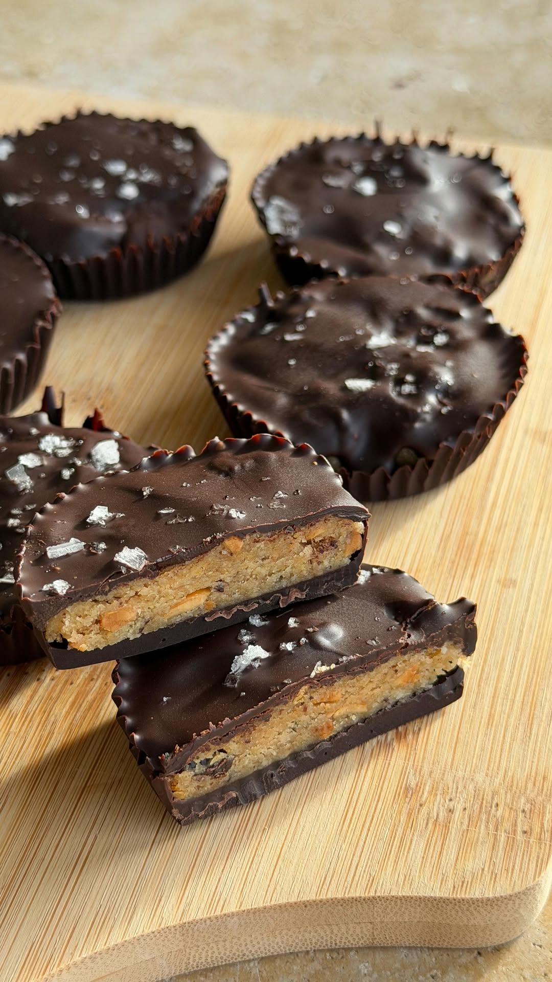 Peanut Butter Cookie Dough Cups by Welleasy